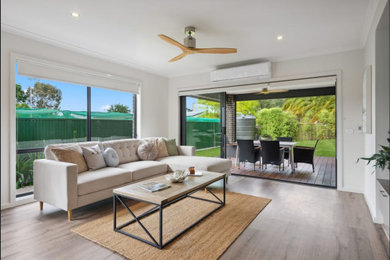 Design ideas for a modern living room in Other.