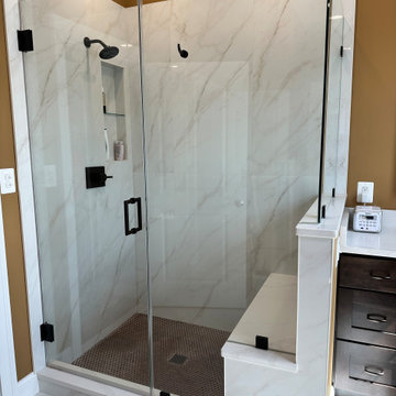 Contemporary Master Bathroom Renovation in Alexandria, VA