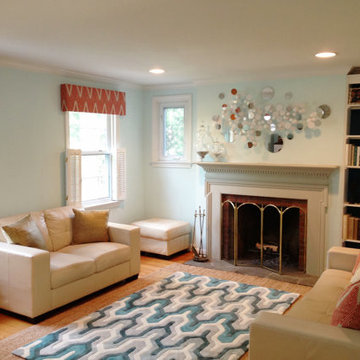 Custom Cornice and Pillow Project for Carla's Living Room