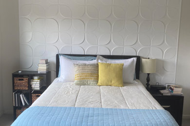Example of a bedroom design in Miami