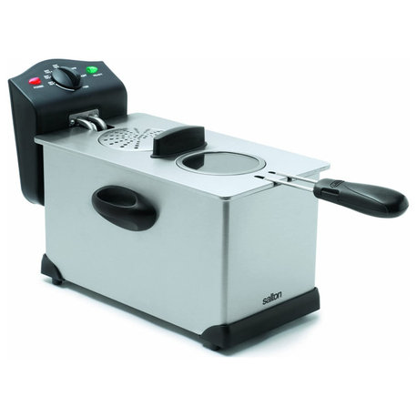 Salton DF1233 Deep Fryer, 3 Liter Oil Capacity, Adjustable Temperature Control