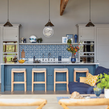 Blue Fitted Kitchen