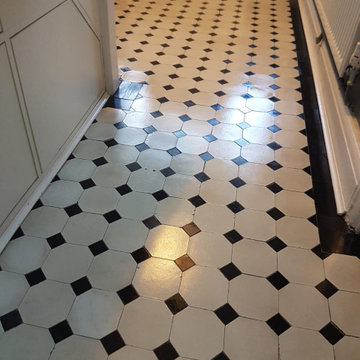 Victorian Tiles Hallway restoration in Neath