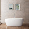 Luna 67 Inch Acrylic Double Ended Freestanding Tub - No Faucet Drillings