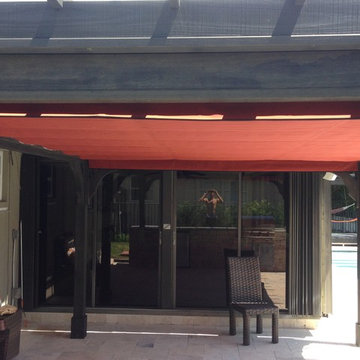 Outdoor Kitchen with Pergolas and Sunshade