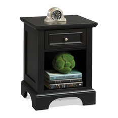 Shop Mirrored Nightstand Home Goods Products on Houzz - Home Styles Furniture - Bedford Nightstand, Black - Nightstands and Bedside  Tables