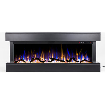 Touchstone Chesmont 50″ Wall Mount Electric Fireplace-Black