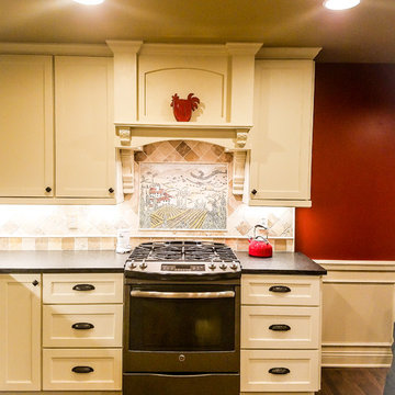 Mequon Kitchen, Fireplace, Dining room and Bathroom