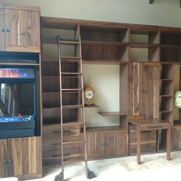 Custom Walnut Built In - Fairfax Station