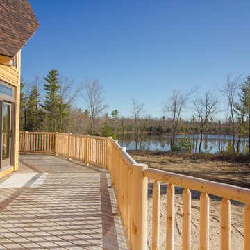 Log Home In Limington, Maine