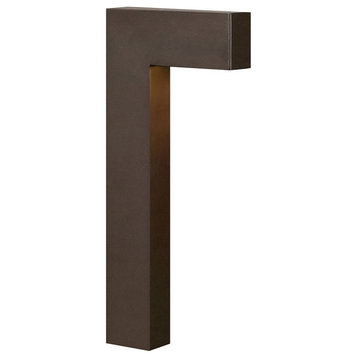 Low Voltage Contemporary LED Pathway Light LED-Bronze Finish - Landscape