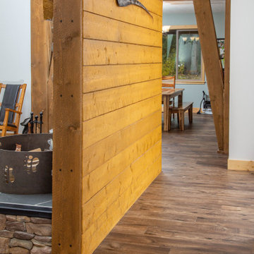 True Mountain Home with River Overlook