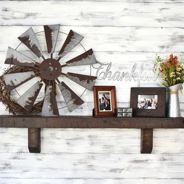 Mantel Shelf - Fireplace Mantel with Corbels - Espresso