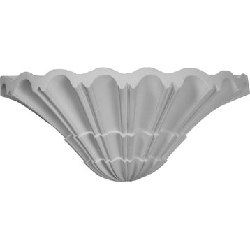 7 1/2"W x 8"D x 16 1/8"H, Sea Shell Sconce