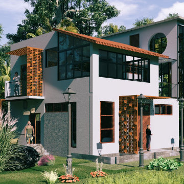Echelon House 62x45 House Design in Bhubaneswar