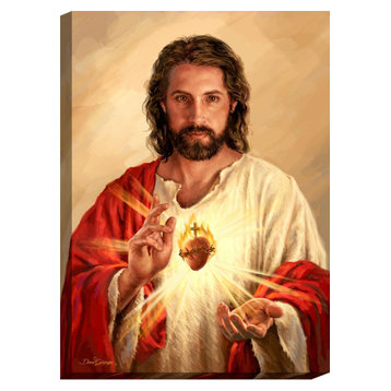"Sacred Heart Of Jesus" 18x24 Canvas, Made In USA