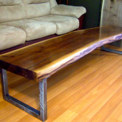 Live Edge Black Walnut Coffee Table - Coffee Tables