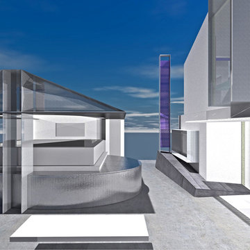 Newport Beach Residence New Outdoor pavilion