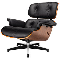Leather Swivel Accent Chair and Ottoman