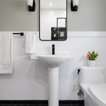 Oakland Lower Hills Transitional French Noir Bath