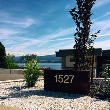 modern house numbers - customer photo