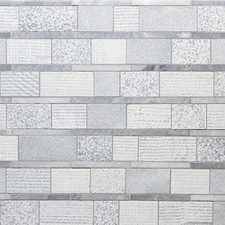 Shift Stripe Mosiac in Grey - Tile