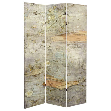 6' Tall Double Sided Pale Forest Canvas Room Divider