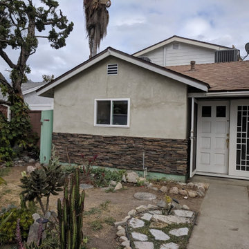 House Re stucco, Siding & Stacked Stone | In Process
