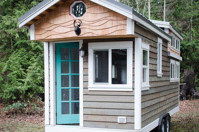 Mountain style home design photo in Other