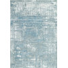 Leda Ivory And Blue Area Rug, 6.7'X9.6'