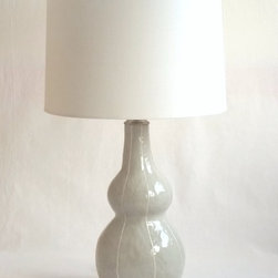 VIT ceramics Tall Gourd table lamp, gray - Table Lamps