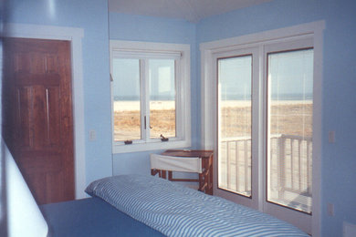 Inspiration for a coastal bedroom remodel in New York