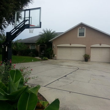 timothy c's Pro Dunk Platinum Basketball System on a 43x46 in cocoa, FL