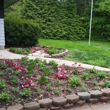 small mulch-less planting