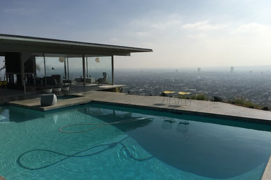 ロサンゼルスにあるミッドセンチュリースタイルのおしゃれな住まいの写真