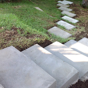 Concrete Stairs & Concrete Paver Walkway