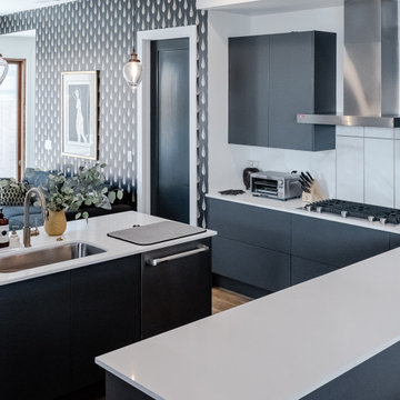Black and White Kitchen with NANO technology