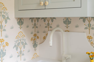 Elegant laundry room photo in Nashville