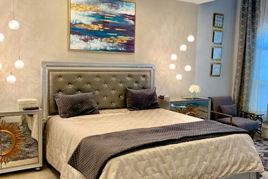 Example of a trendy bedroom design in Atlanta