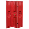 6' Tall Double Sided Fancy Door Panel Canvas Room Divider
