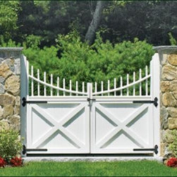 Cellular Vinyl Double Spindle Top Gate - Outdoor Products