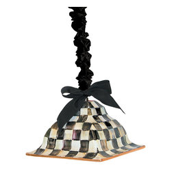 Courtly Check Square Hanging Lamp | MacKenzie-Childs - Pendant Lighting