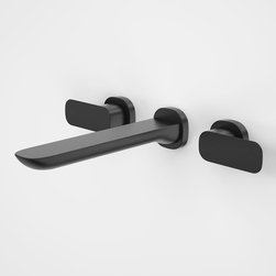 Caroma Contura Wall Basin/Bath Set - Black - Bathroom Sink Taps
