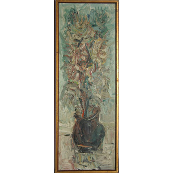 Motke Blum, Flowers, Oil Painting