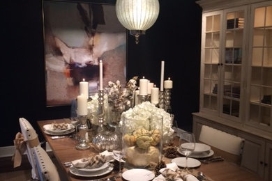 Eclectic dining room photo in Charleston