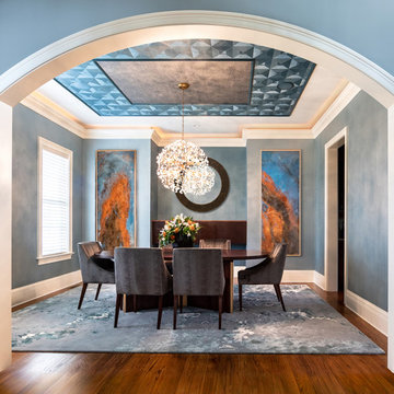 Elegant Dining Room in Soothing Blue