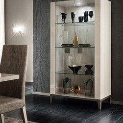 Mont Blanc Italian 2-Door Curio by ALF - China Cabinets And Hutches