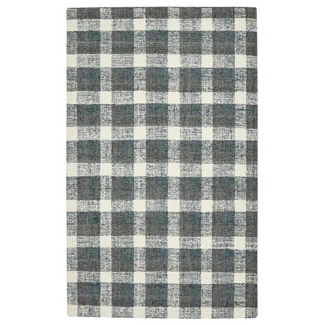 Tartan Cartwell Area Rug, Gray, 5' x 7'6", Plaid
