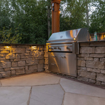 A Captivating Landscape: Limestone, Pergola, and a lot more