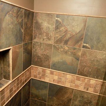 Rustic Slate-Look Bathroom